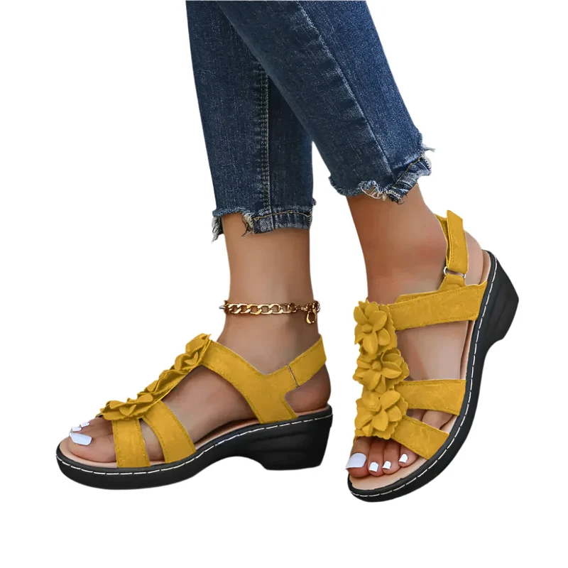 Freja Gepolsterte Ausrichtungs-Slipper – Stützende keilförmige Sandalen