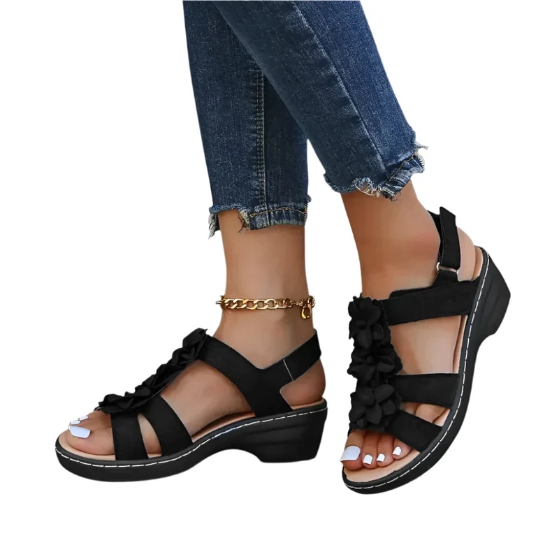 Freja Gepolsterte Ausrichtungs-Slipper – Stützende keilförmige Sandalen