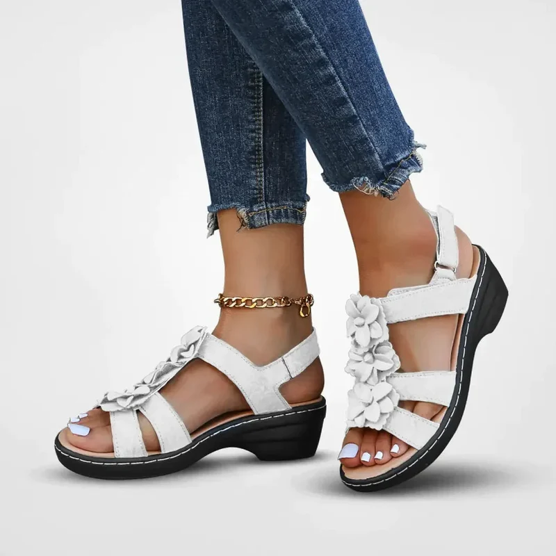Freja Gepolsterte Ausrichtungs-Slipper – Stützende keilförmige Sandalen