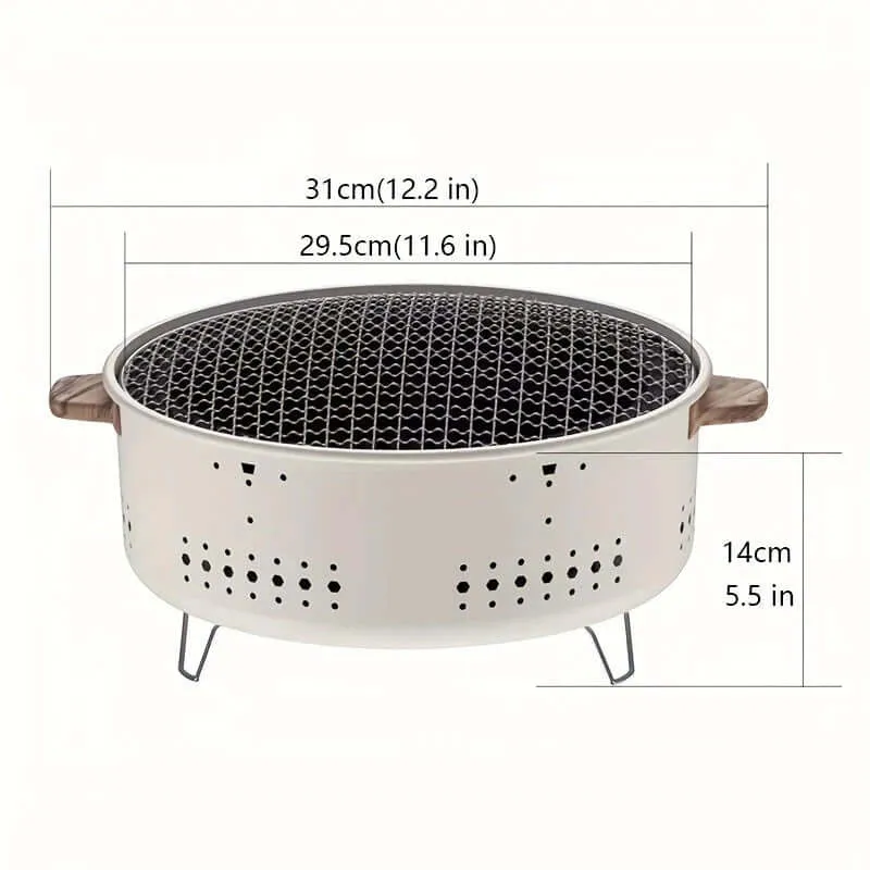 GrillMate Kompakte Rauchfreie Elektrische Grill – Für Innen- und Außenküche