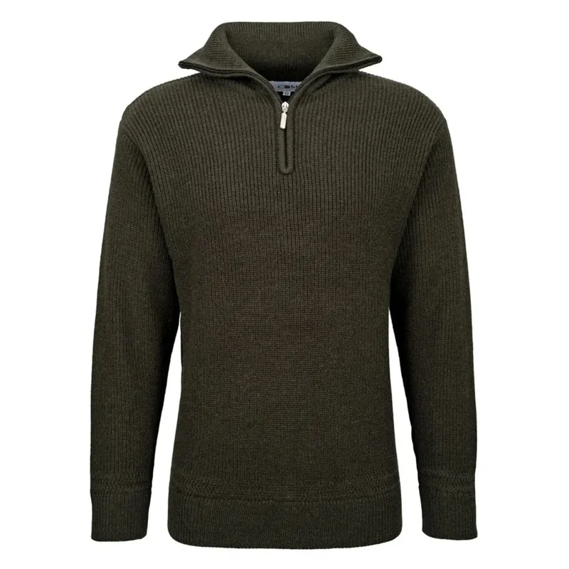 CDM® Herren Troyer Seemannspullover oliv Arbeitspullover