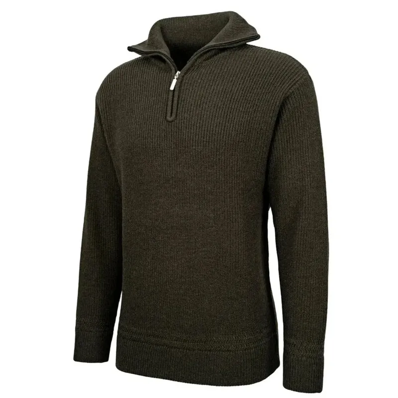 CDM® Herren Troyer Seemannspullover oliv Arbeitspullover