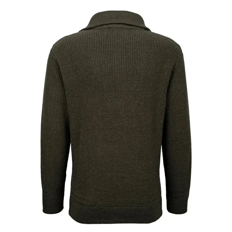 CDM® Herren Troyer Seemannspullover oliv Arbeitspullover