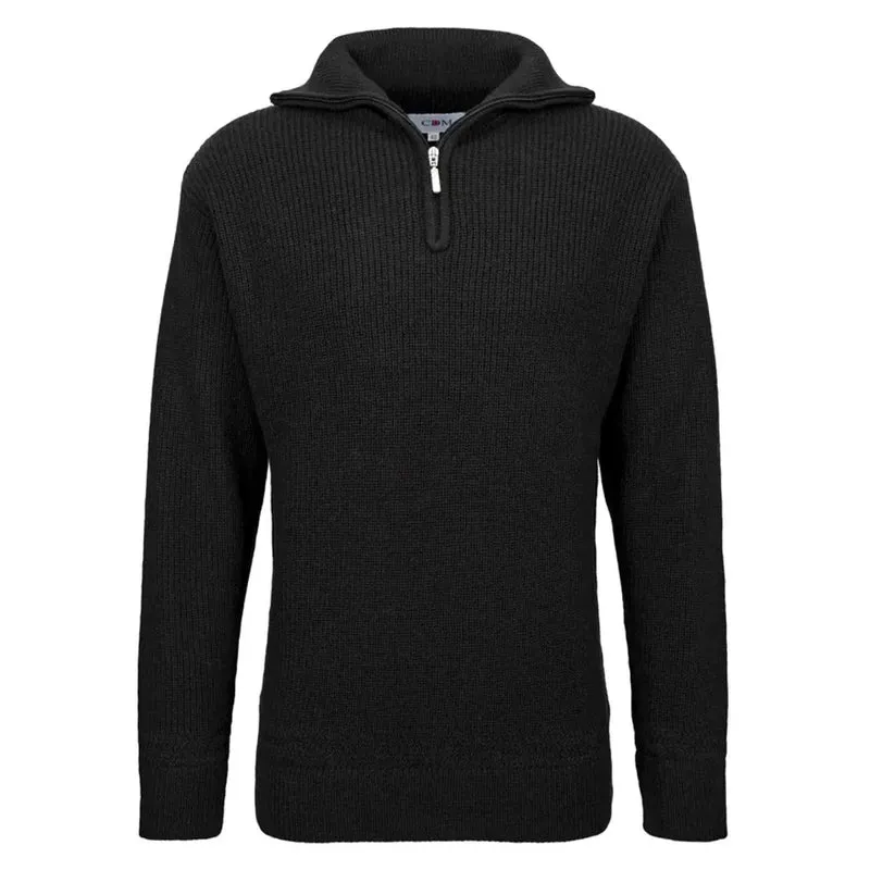 CDM® Herren Troyer Seemannspullover schwarz Arbeitspullover
