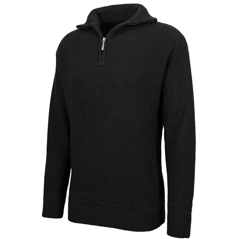 CDM® Herren Troyer Seemannspullover schwarz Arbeitspullover