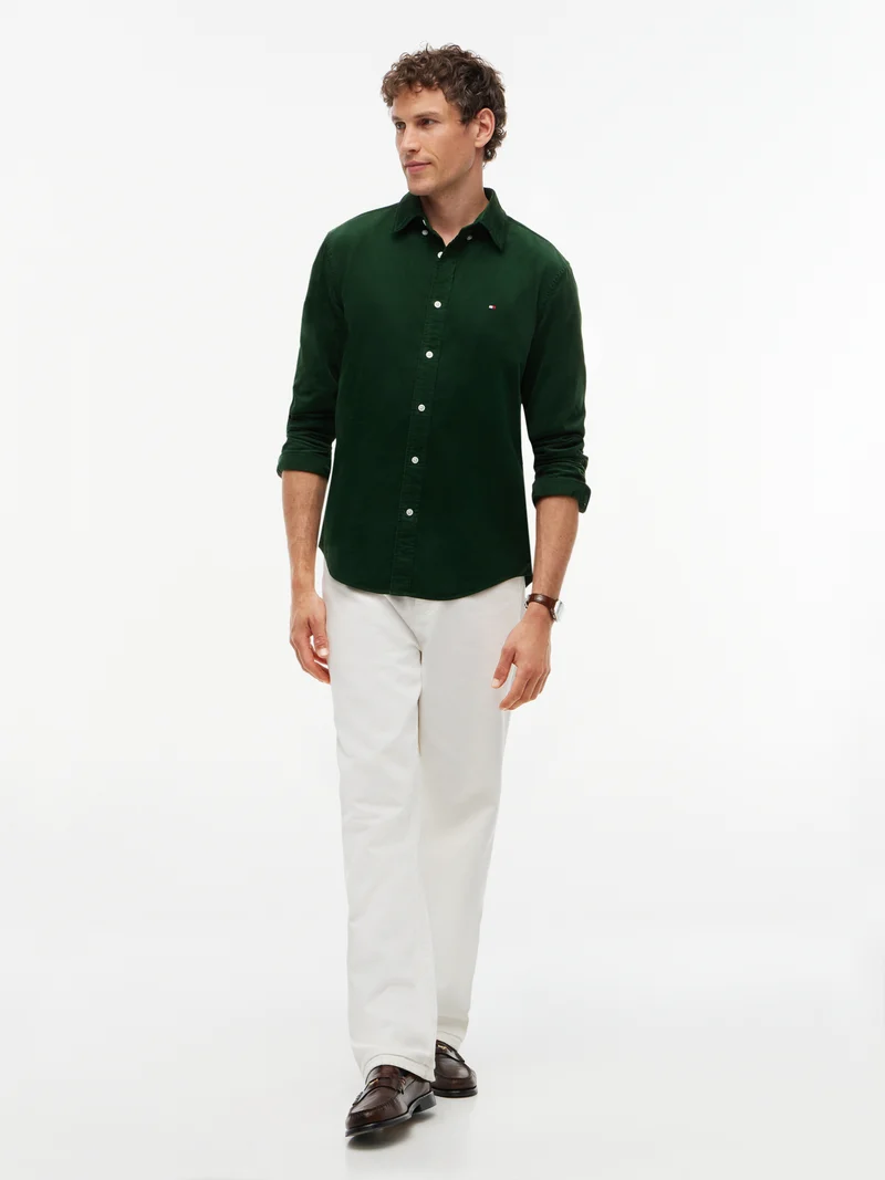 Regular Fit Cordhemd im Western-Stil