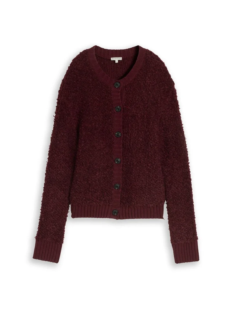 Loose Fit Bouclé Cardigan
