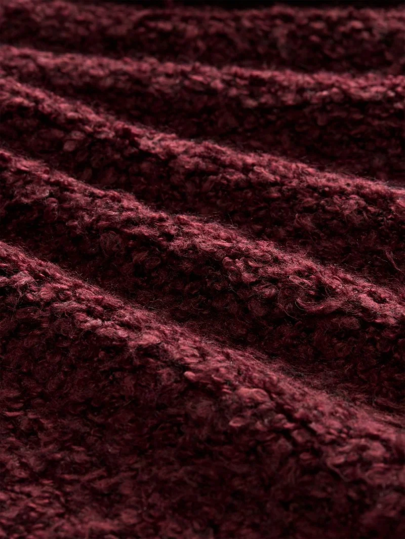 Loose Fit Bouclé Cardigan