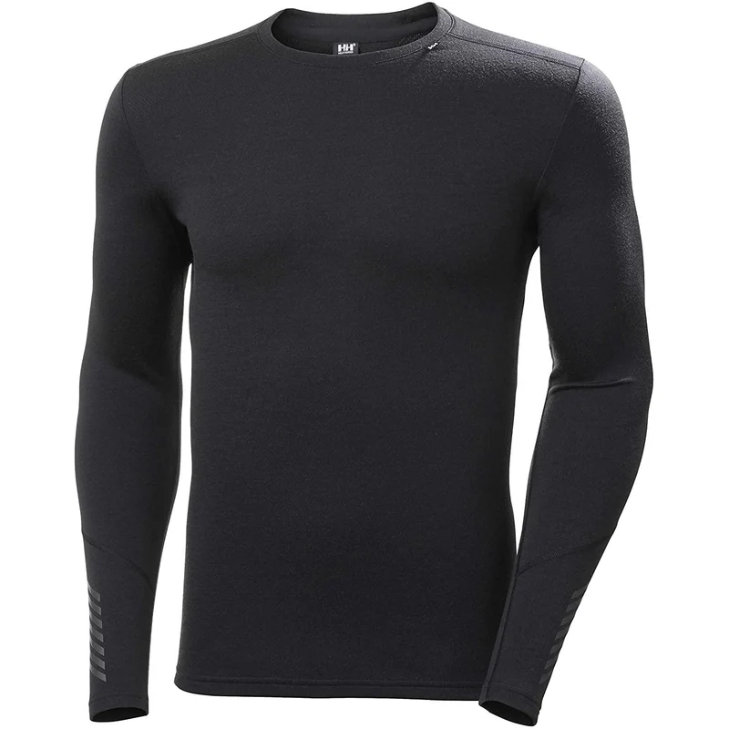 HH Helly Hansen LIFA® Merino Midweight Crew Base Layer 49364 schwarz Herren Shirt Unterhemd
