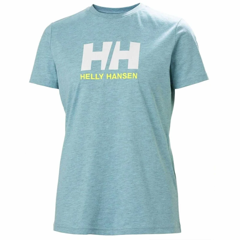 HH Helly Hansen Logo T-Shirt Women 34112 glacier Damen Brand Shirt Logo T-Shirt