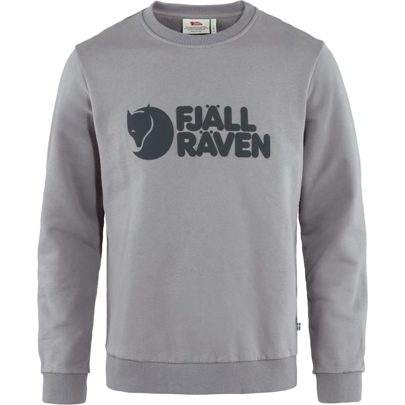 Fjällräven Logo Sweater Sweatshirt 84142 flint grey Herren Pullover Sweater Shirt
