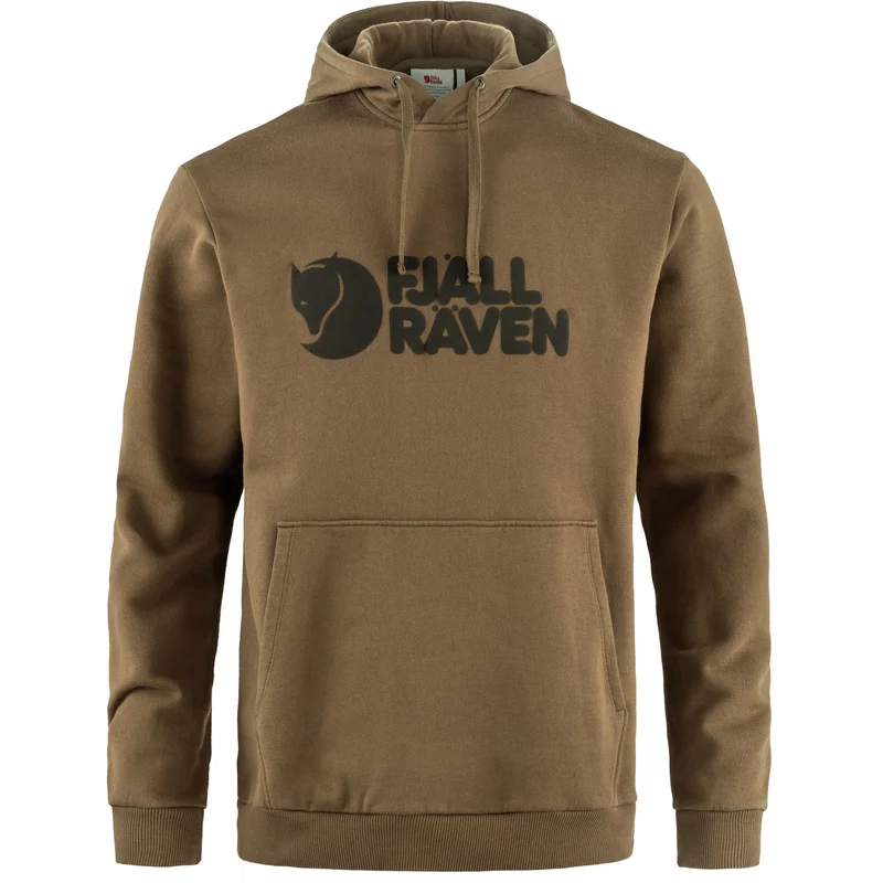 Fjällräven Logo Hoodie 84144 wood brown Herren Kapuzenpullover Sweater