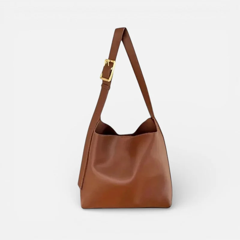 Damen Schultertasche mit verstellbarem Riemen und großem Hauptfach
