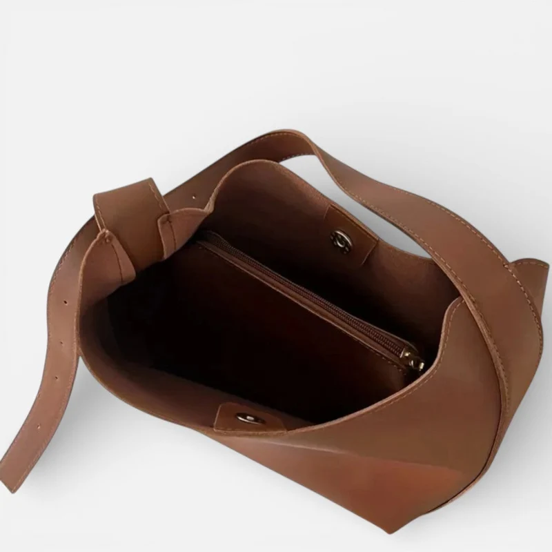 Damen Schultertasche mit verstellbarem Riemen und großem Hauptfach