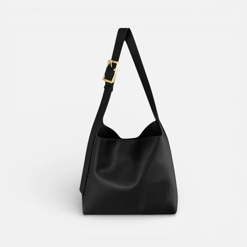 Damen Schultertasche mit verstellbarem Riemen und großem Hauptfach