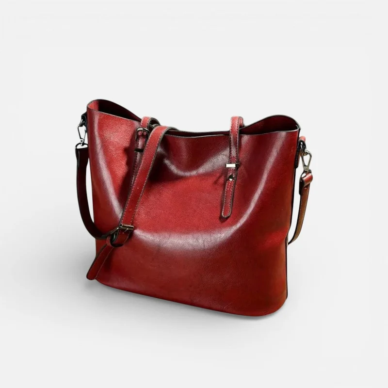 Damen Schultertasche mit Reißverschluss und großem Hauptfach
