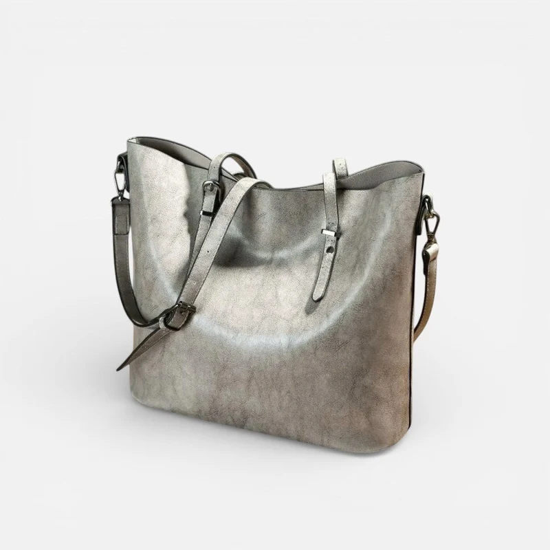 Damen Schultertasche mit Reißverschluss und großem Hauptfach