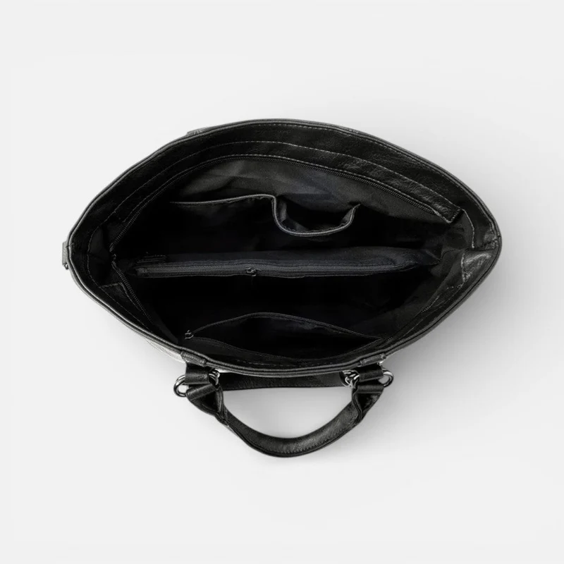 Damen Handtasche mit Schulterriemen und großem Innenfach