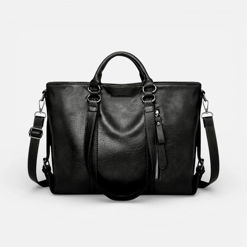 Damen Handtasche mit Schulterriemen und großem Innenfach