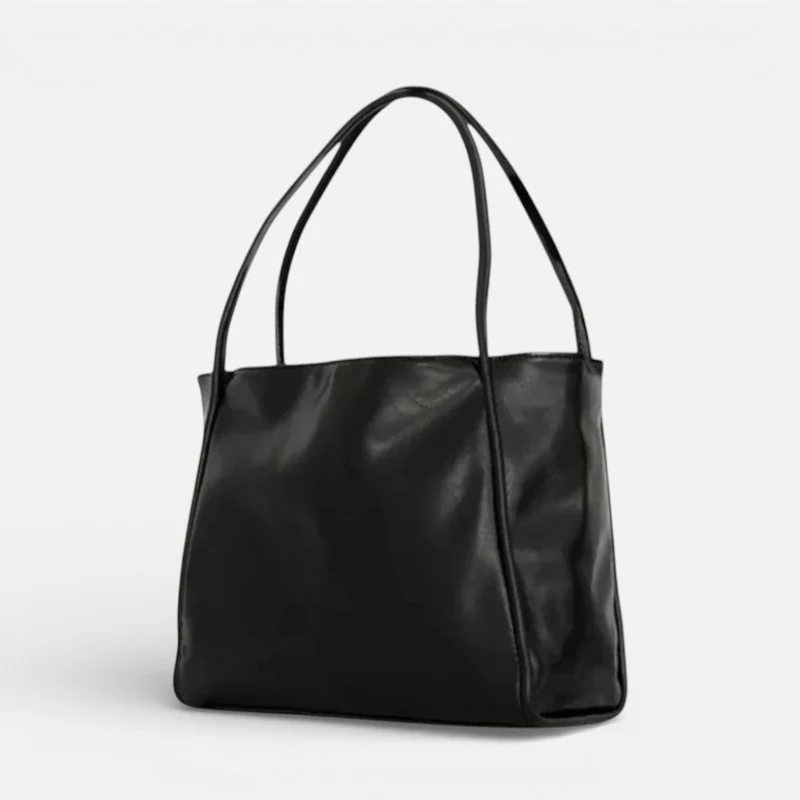 Damen Schultertasche groß mit weicher Form und langen Tragegriffen