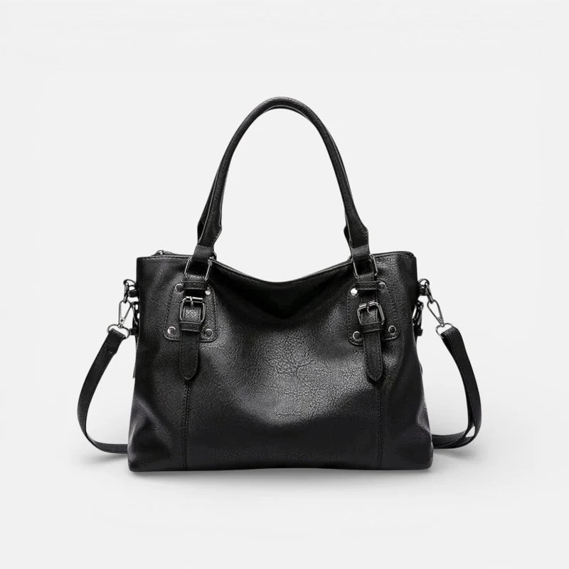 Damen Handtasche mit Schulterriemen und Reißverschlussfach