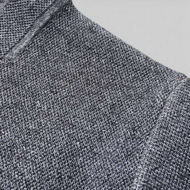 Herren Strickjacke mit Knopfleiste und strukturiertem Stoff