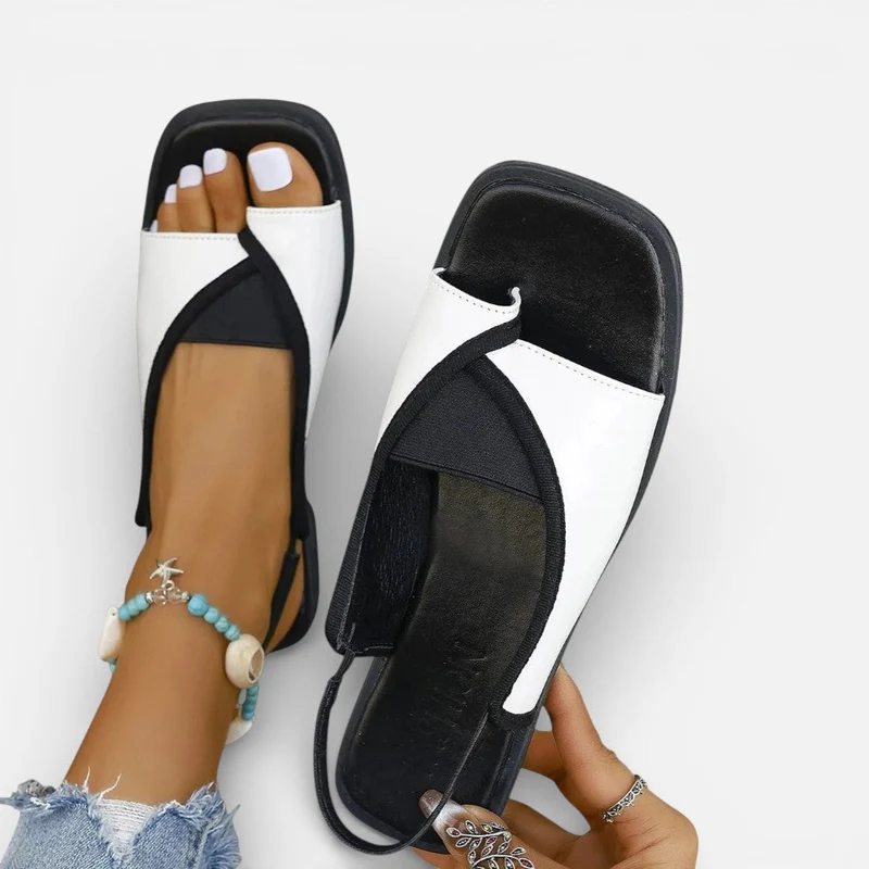 Damen Sandalen mit offener Zehenpartie und Fersenriemen