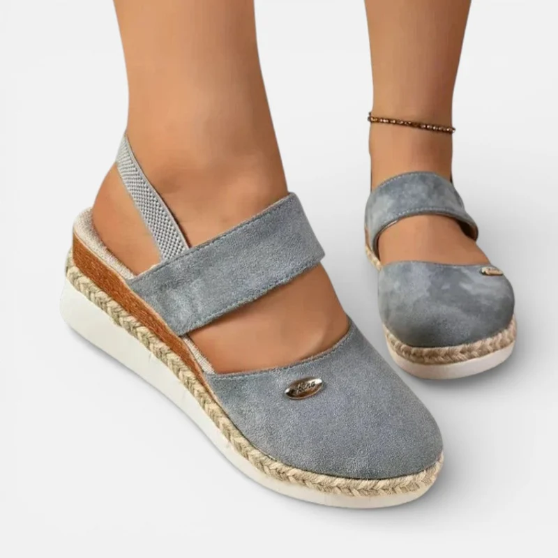 Damen Orthopedic Keilsandalen mit Riemen