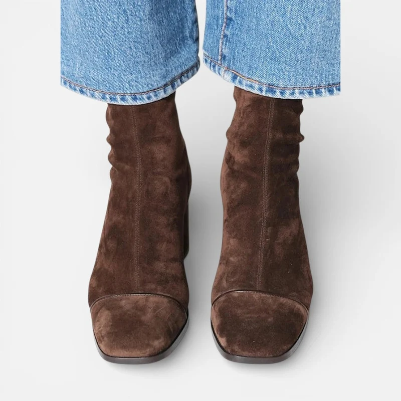 Damen Stiefeletten mit Blockabsatz