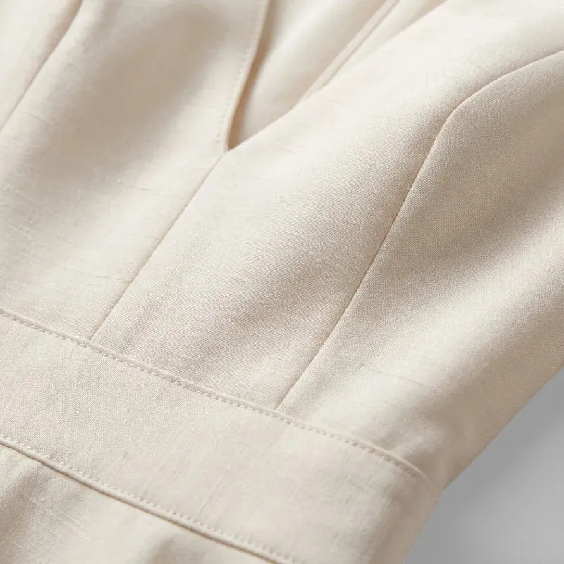 Damen Midikleid mit V Ausschnitt und Dreiviertelärmeln