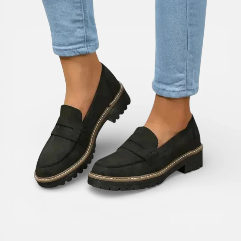 Damen Orthopedic Loafer Plateausohle Freizeitschuhe