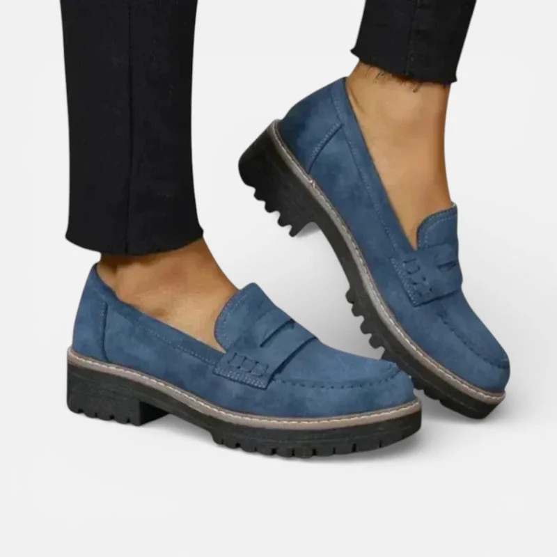 Damen Orthopedic Loafer Plateausohle Freizeitschuhe