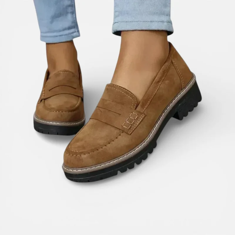 Damen Orthopedic Loafer Plateausohle Freizeitschuhe
