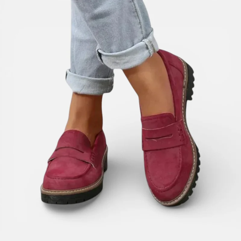 Damen Orthopedic Loafer Plateausohle Freizeitschuhe