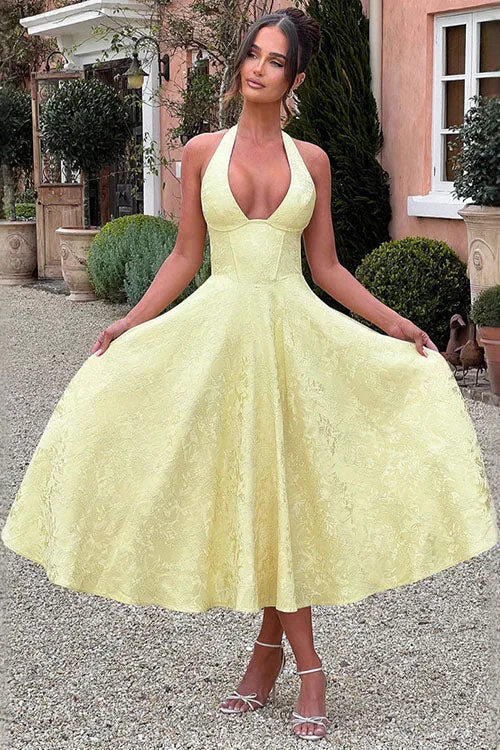 Tamara | Damen Elegantes A-Linien Hochzeitsgastkleid