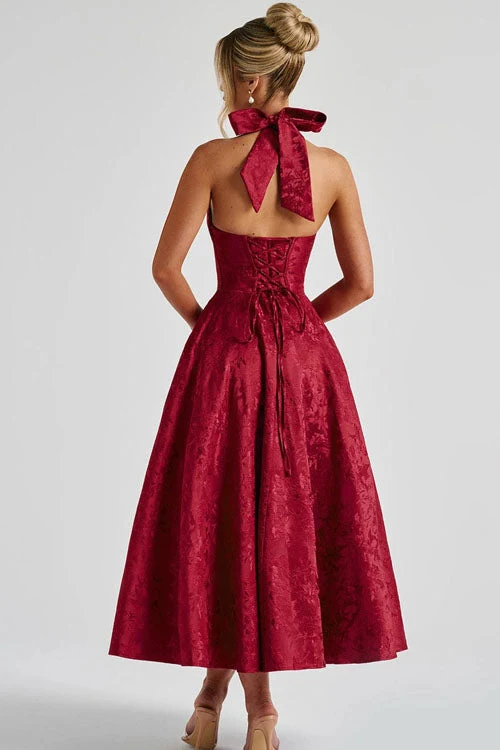 Tamara | Damen Elegantes A-Linien Hochzeitsgastkleid
