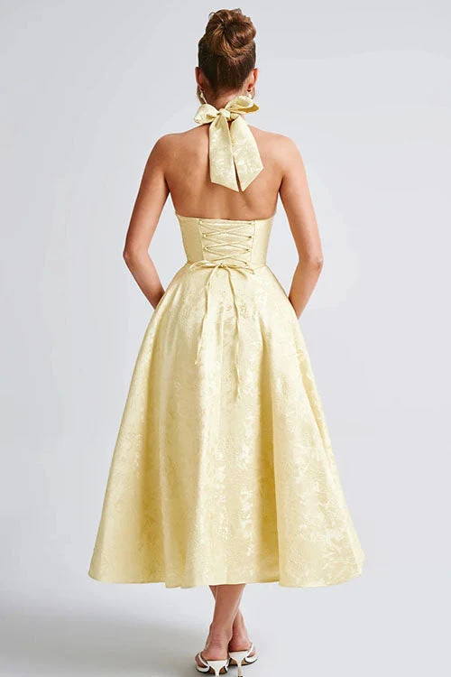 Tamara | Damen Elegantes A-Linien Hochzeitsgastkleid