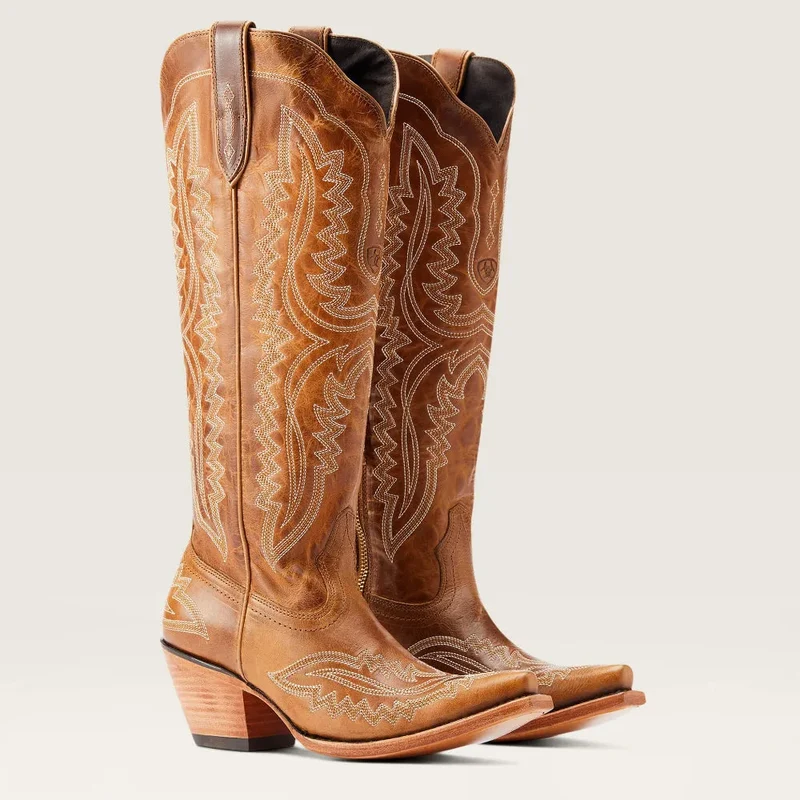 Silja | Damen Casual Bestickte Western Cowboystiefel