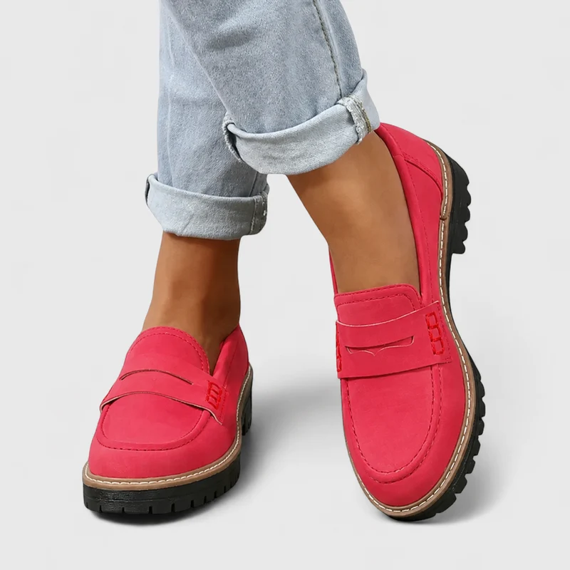 Rike | Damen Casual Orthopädische Plateau Loafer
