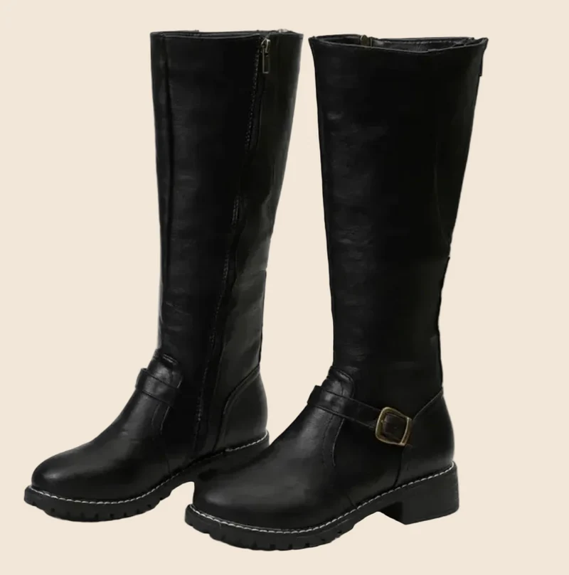 Oda | Damen Lässige Kniehohe Orthopädische Stiefel