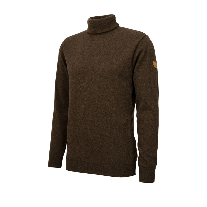HUBERTUS Herren Strickpullover OLIVER braun Rollkragen