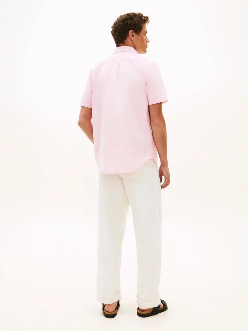 FLEX POPLIN HOUNDSTOOTH SS SHIRT