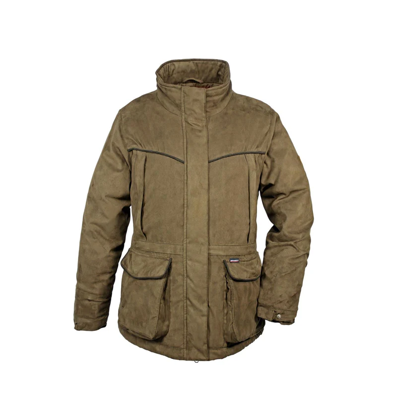 HUBERTUS Damen Camo Wendejacke JANUS oliv/orange Miporex® Drückjagdjacke