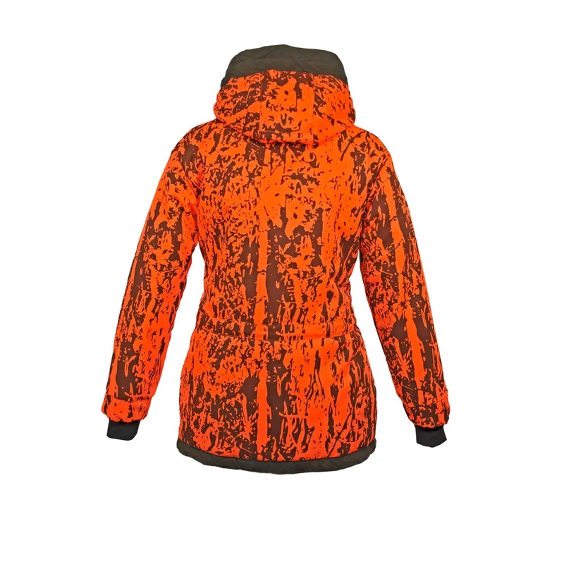 HUBERTUS Damen Camo Wendejacke JANUS oliv/orange Miporex® Drückjagdjacke
