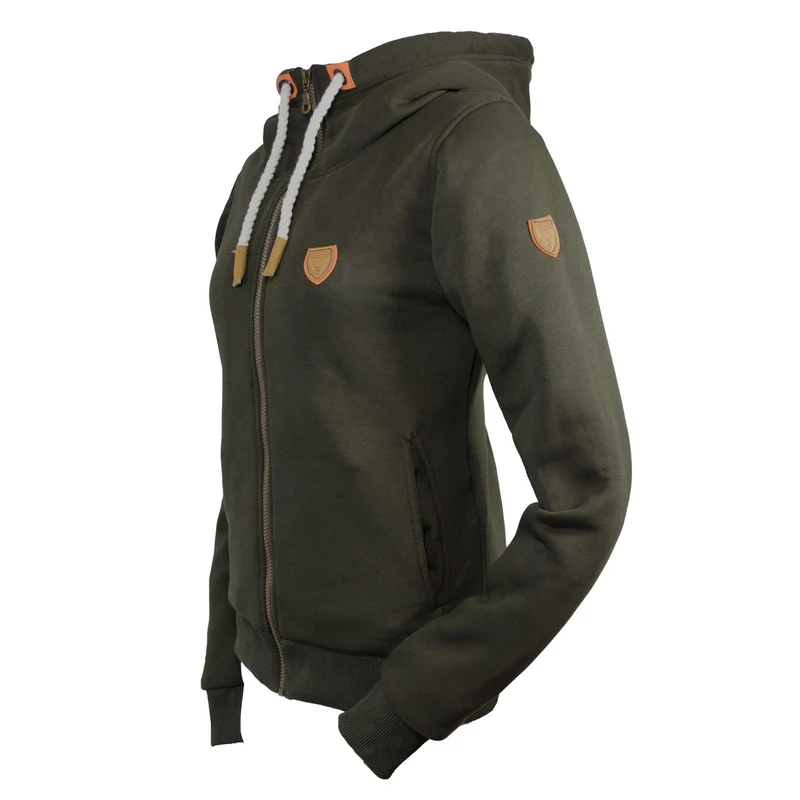 HUBERTUS Damen RV Hoodie Women oliv Kapuzenjacke
