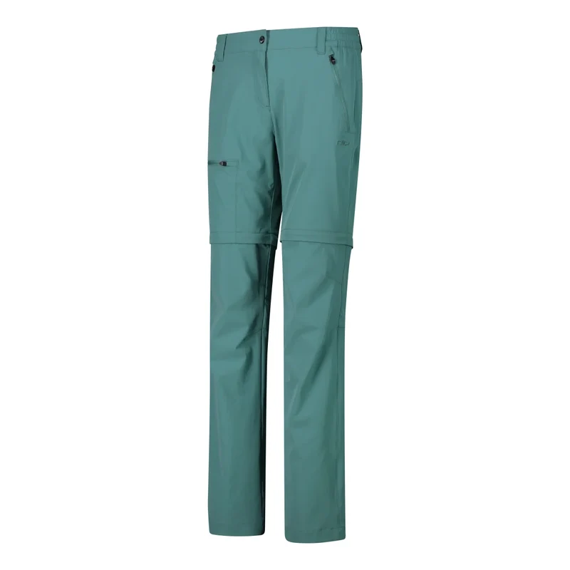 CMP Damen Stretch Trekking Hose woman zip off pant 34T5016 agave
