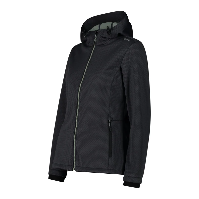 CMP Damen Softshelljacke Women Jacket Fix Hood 34A3096 antracite