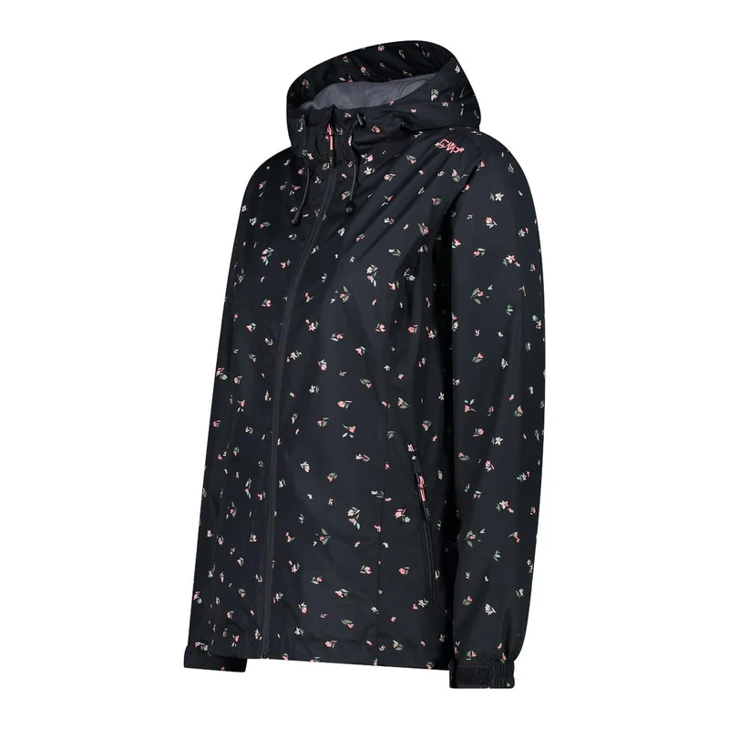 CMP Damen Regenjacke Woman Jacket Fix Hood Jacke 39X6636P antracite-orchidea