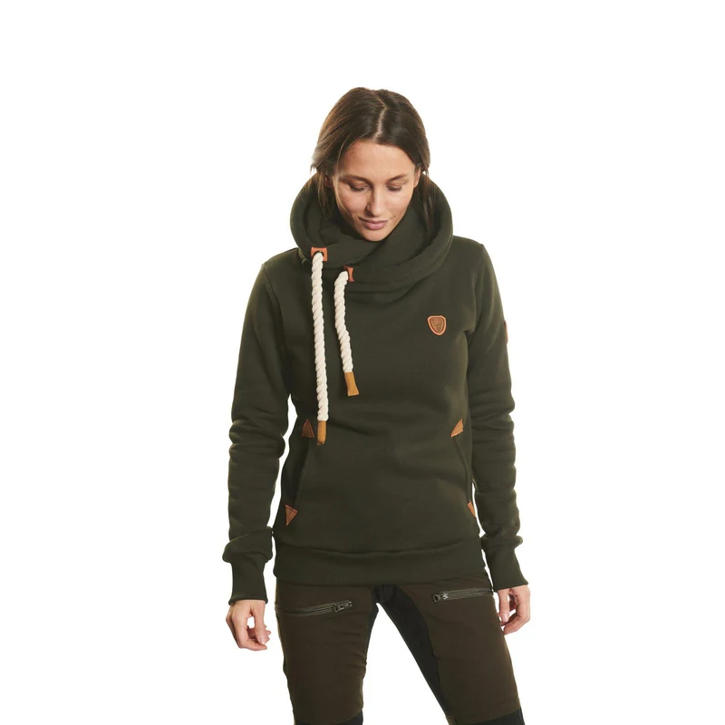 HUBERTUS Damen Hunting Hoodie oliv Kapuzenpullover