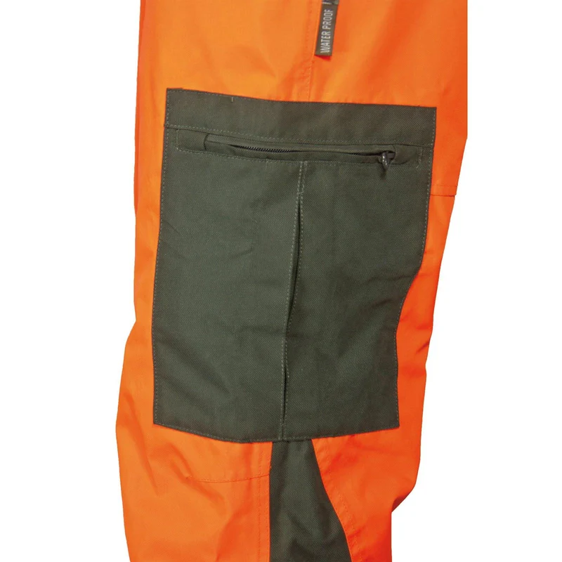 HUBERTUS Jagdhose DOG KEEPER oliv/orange Hundeführer- Drückjagdhose